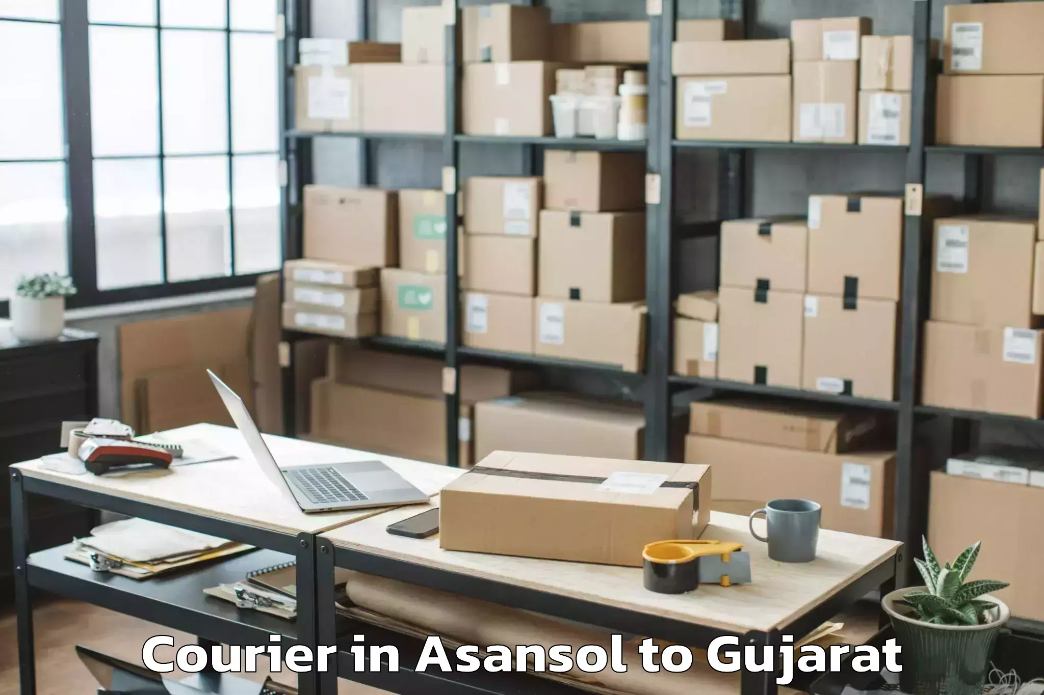 Reliable Asansol to Mahesana Courier